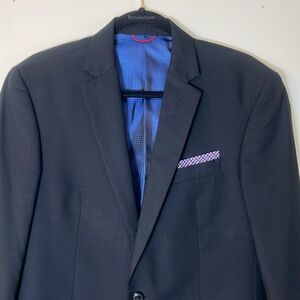 Billy London Navy 2-Button Blazer